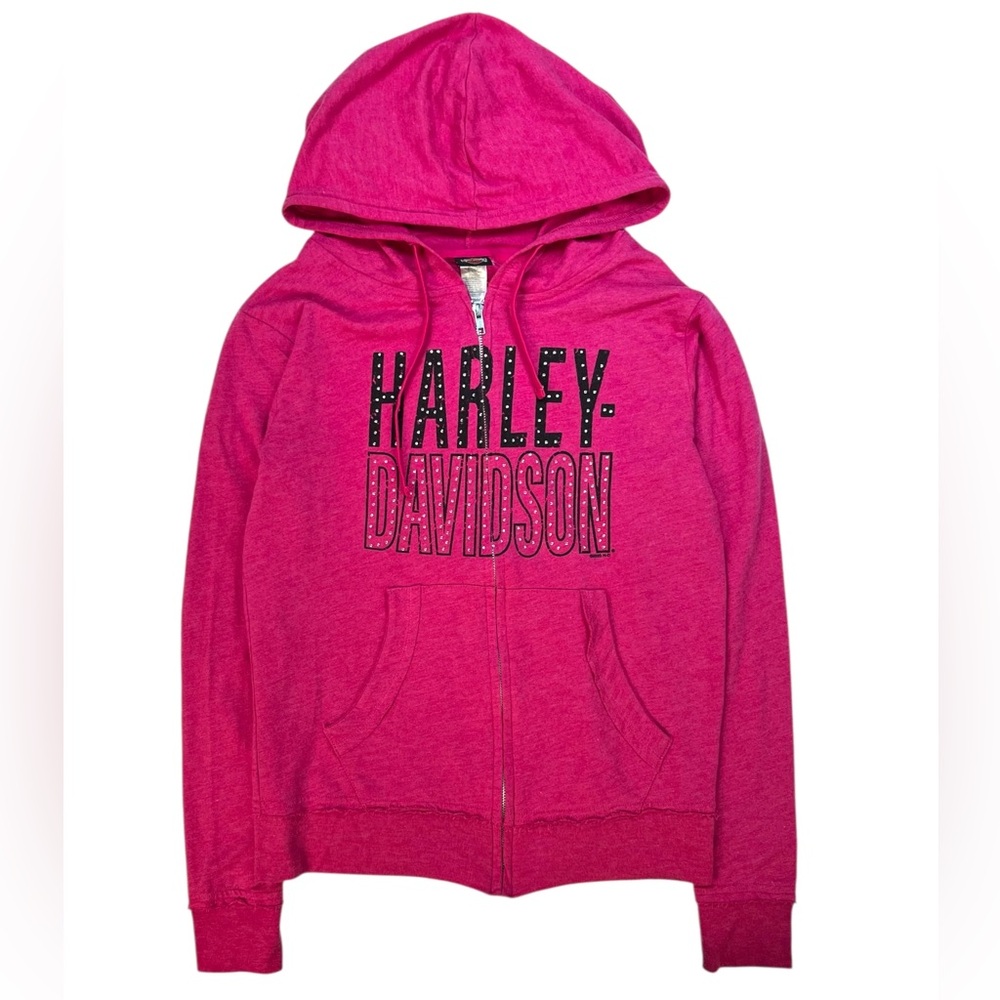 Harley-Davidson Fuchsia Zip-Up Hoodie